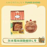 Amortals尔木萄Tunee Goods联名面包系列双拼绒绒散粉扑L