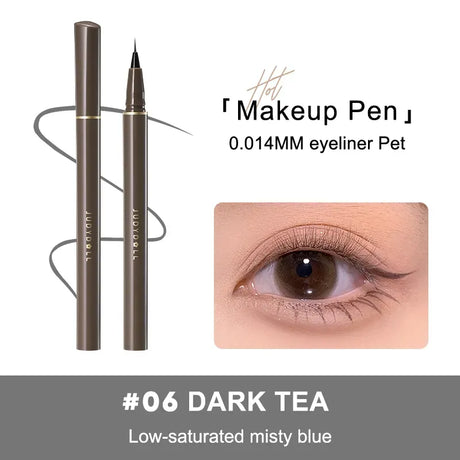 Judydoll橘朵极细顺滑眼线液笔精准描绘#06黑茶灰