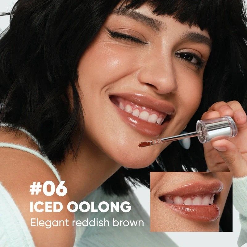 Judydoll橘朵镜面水光唇露冰熨斗唇釉#06寒露煮茶