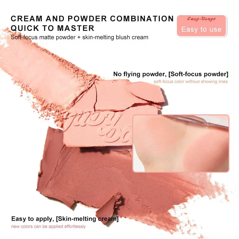 Judydoll Matte Blush & Highlighter Palette #05 Fit Pink
