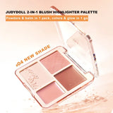 Judydoll Matte Blush & Highlighter Palette #05 Fit Pink