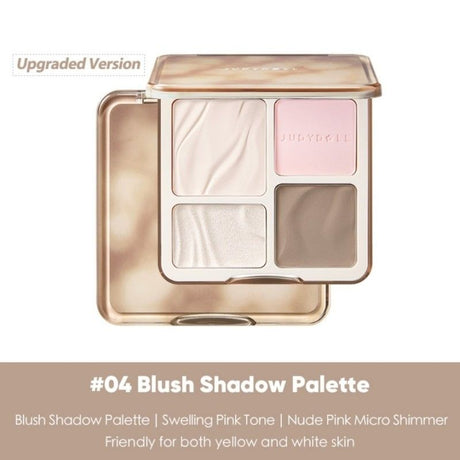 Judydoll 2 IN 1 Highlighter Contour Palette #04 Blush