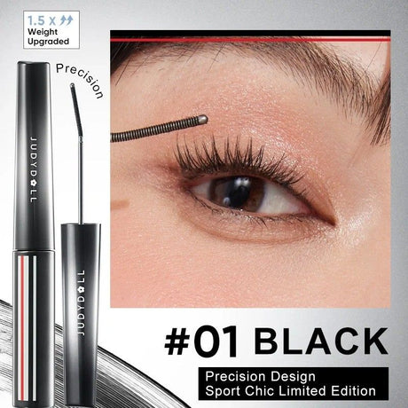 Judydoll 3D Curling Eyelash Iron Mascara Sport Chic 6°Precision Design #01 Black