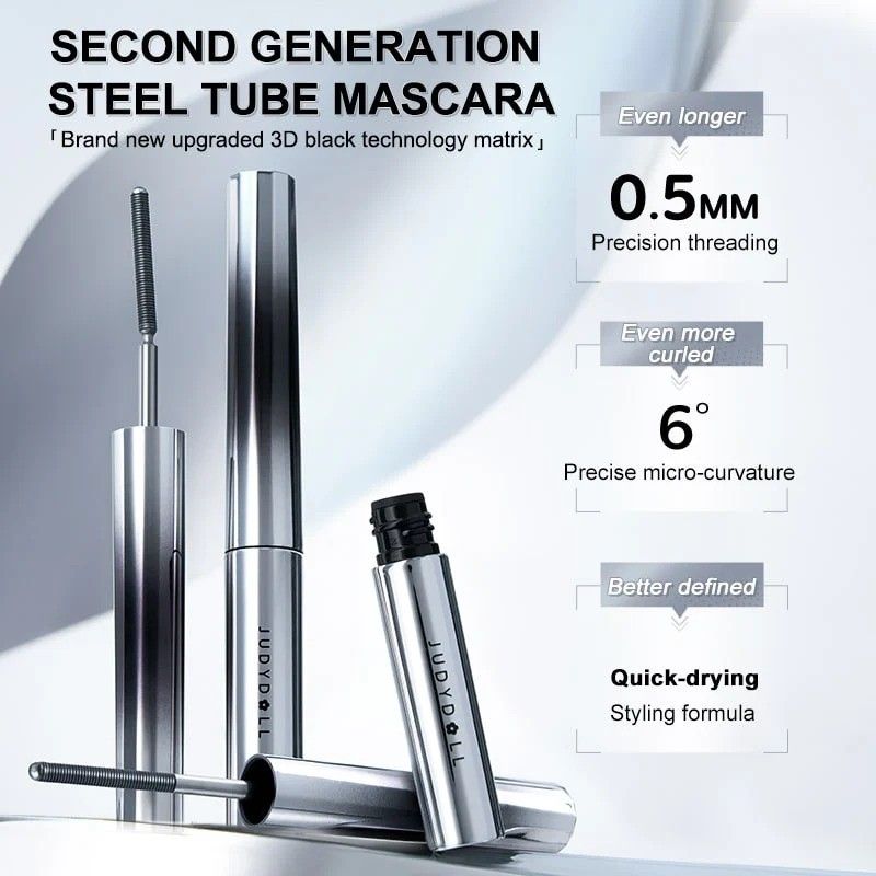 Judydoll 3D Curling Eyelash Iron Mascara Sport Chic 6°Precision Design #01 Black
