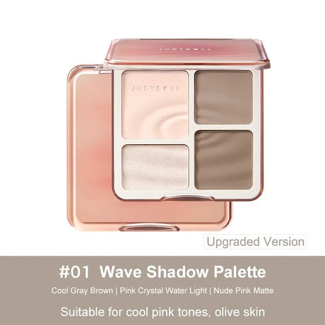 Judydoll 2 IN 1 Highlighter Contour Palette #01 Waves
