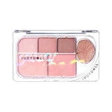 Judydoll DEW-SHINE 6-Color Eyeshadow Palette #02 Pink Coral