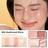 Judydoll 2 in 1 Blush Highlight Palette #04 Sunbath