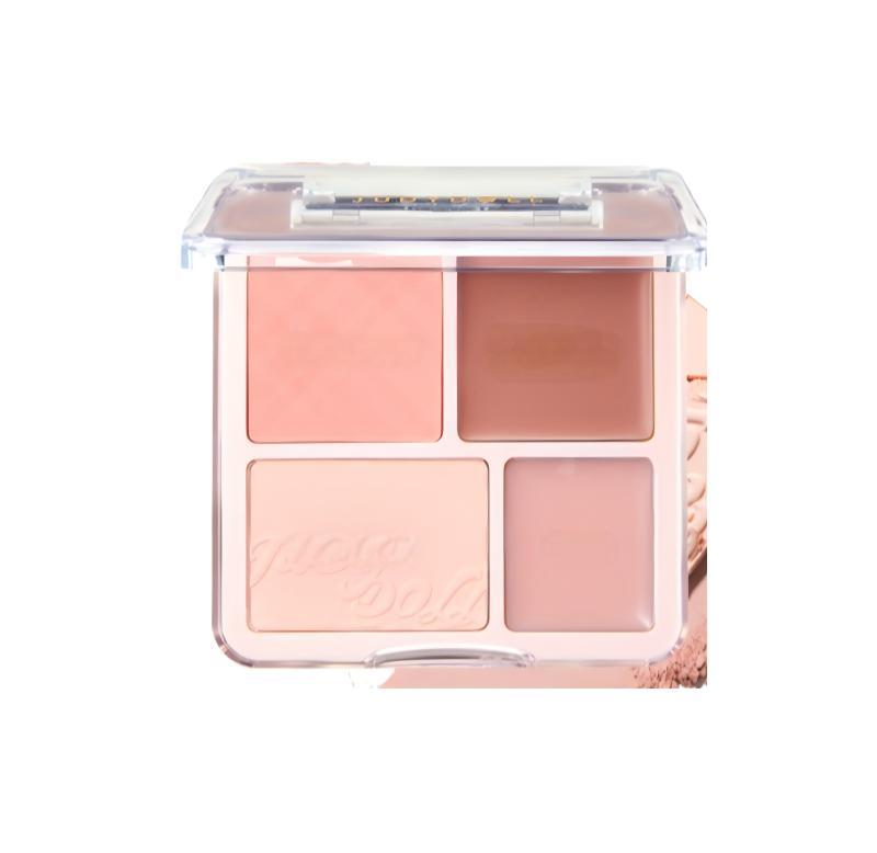 Judydoll 2 in 1 Blush Highlight Palette #04 Sunbath