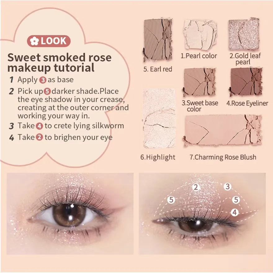 Judydoll Colors Eyeshadow Palette #17 Sweet Smaked Rose 8.5g