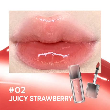 Judydoll Dual Finish Watery Lip Gloss #02 Juicy Strawberry