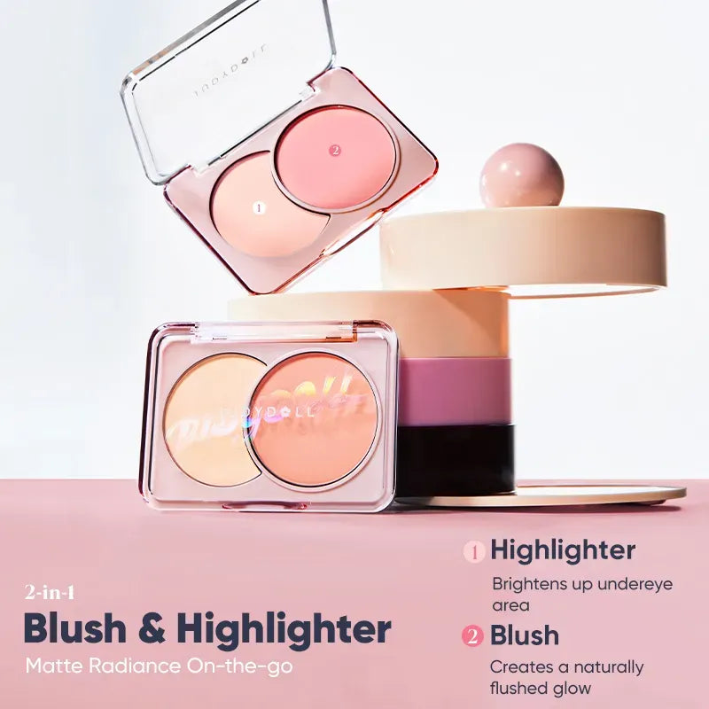 Judydoll 2-Color Blush #L003 Apricot Sunday
