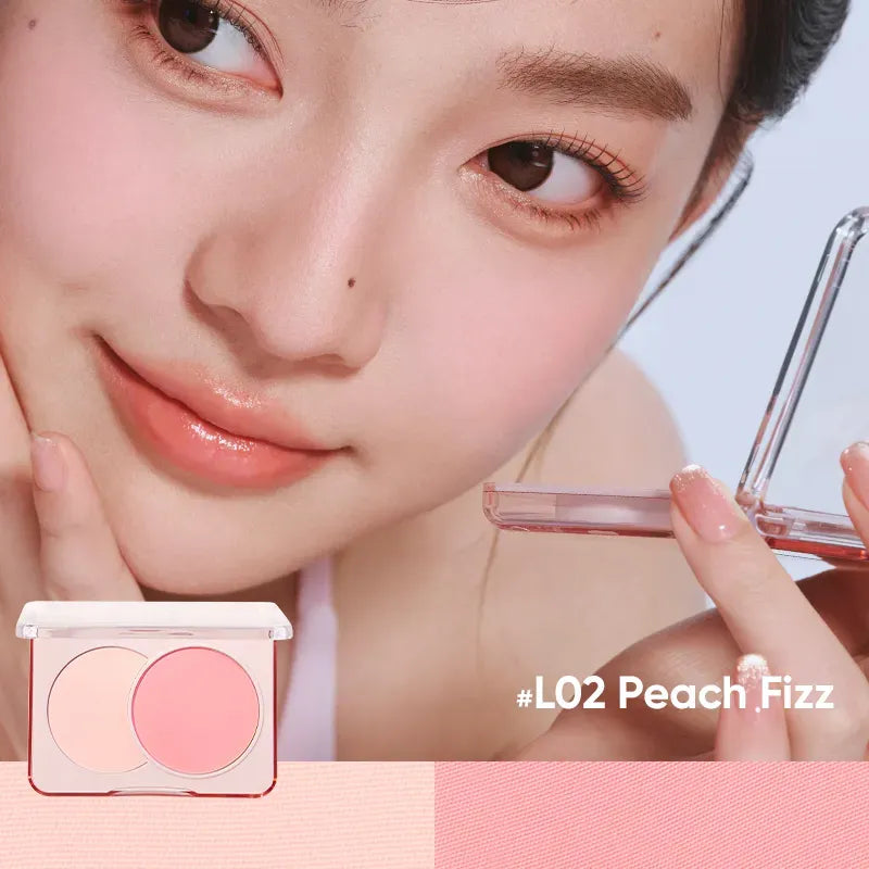 Judydoll橘朵双色腮红#L002桃桃气泡
