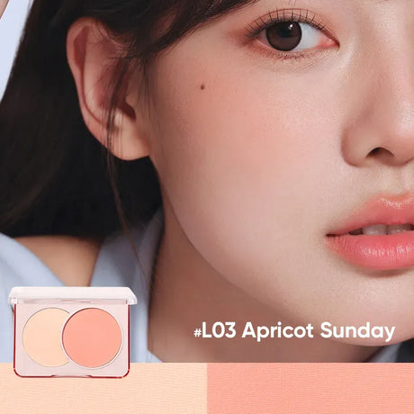 Judydoll 2-Color Blush #L003 Apricot Sunday