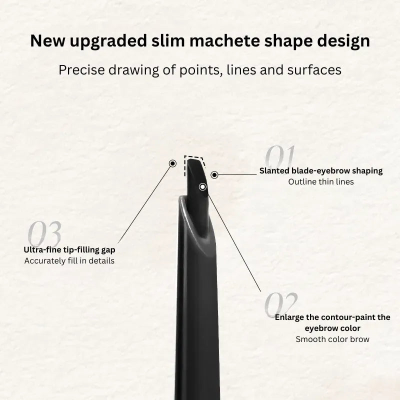 Wosado Ultra-Thin Tip Eyebrow Pencil #02 Brown