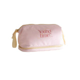 Youngtime有时光轻羽系列双层洗漱包樱花粉27*14*18cm