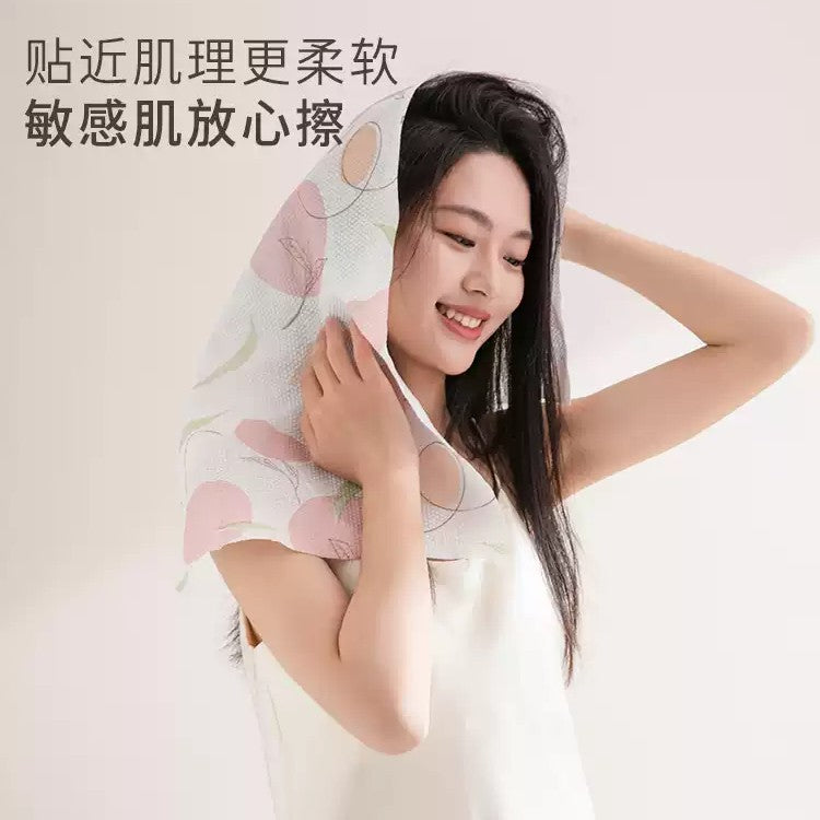 Youngtime有时光桃你欢心印迹系列便携棉柔毛巾蜜桃粉30*60cm 2条