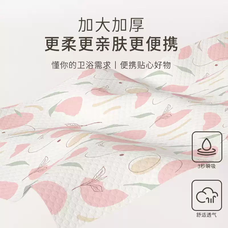 Youngtime Portable Soft Face Towel Peach Pink 30*60cm 2pcs