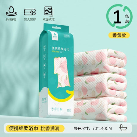 Youngtime Portable Soft Face Towel Peach Pink 30*60cm 2pcs
