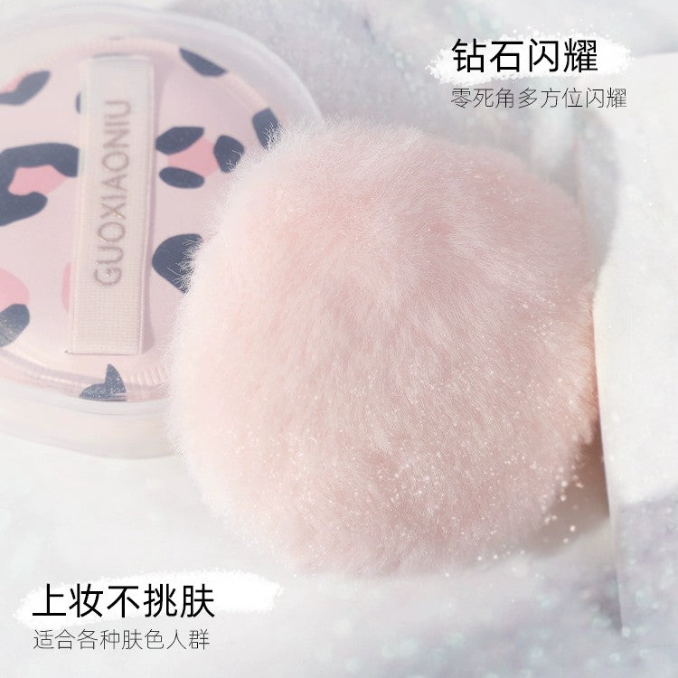 Guoxiaoniu Powder Puff With Body Highlighter 1pcs