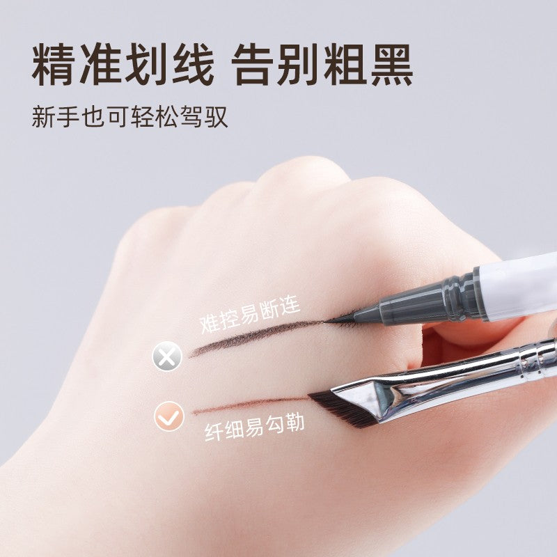 Guoxiaoniu Angled Blade Eyeliner Brush Rose Gold Small 343 1pcs