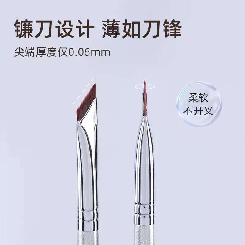 Guoxiaoniu Angled Blade Eyeliner Brush Rose Gold Small 343 1pcs