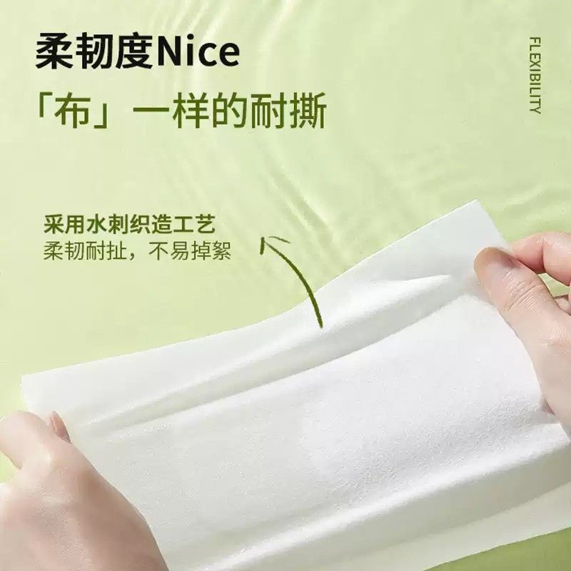 Amortals Cutton Face Towels Dry&Wet for Children 100pcs