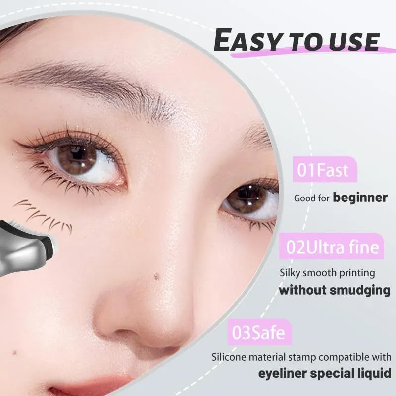 Dezone Eyeliner Pencil With Lower Eyelash Stamp #KN02 Brown
