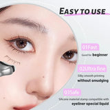 Dezone Eyeliner Pencil With Lower Eyelash Stamp #KN02 Brown