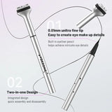 Dezone Eyeliner Pencil With Lower Eyelash Stamp #KN02 Brown