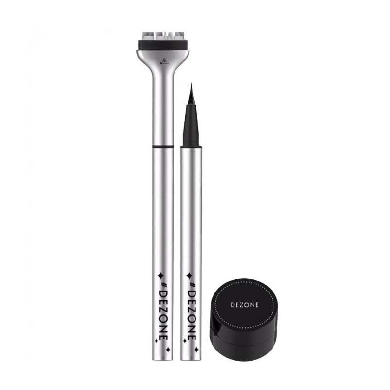 Dezone Eyeliner Pencil With Lower Eyelash Stamp #KN02 Brown