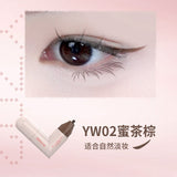 Dezone黛庄比心系列一体式眼线印章笔#YW02蜜茶棕
