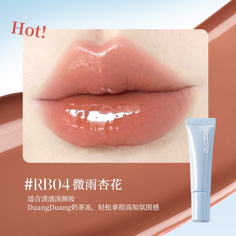 Dezone Hydrating Lip Gloss #RB04 Light Rain Apricot Blossom