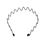 Allsmile Invisible Headband Large Wavy Style