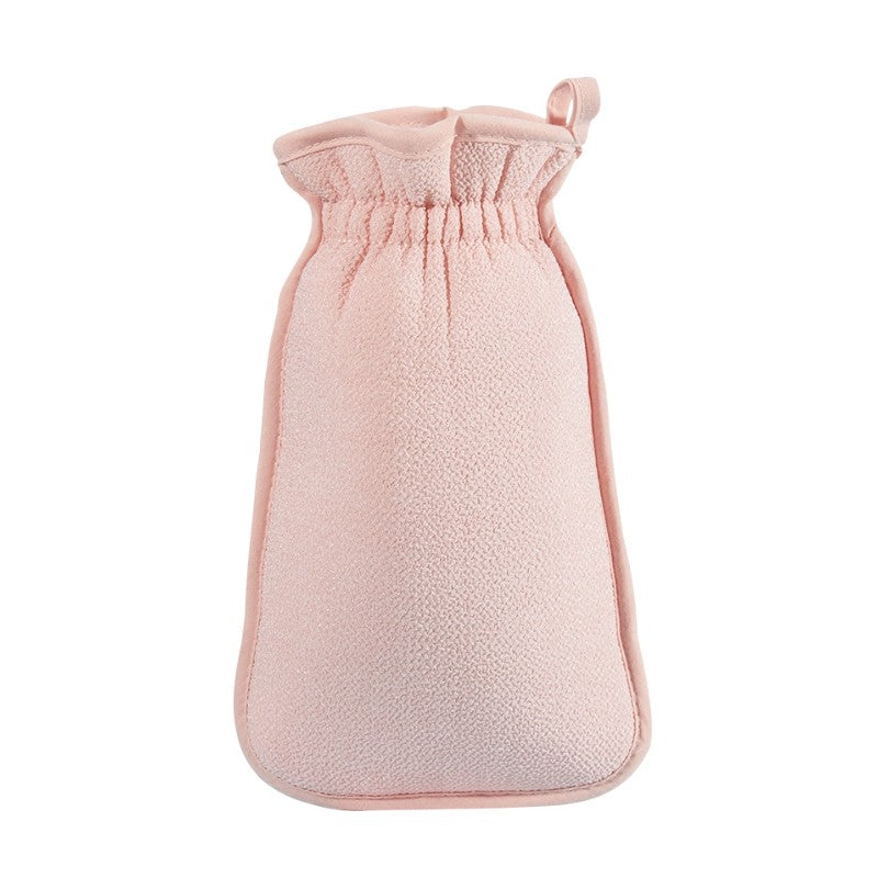 Allsmile Body Scrub Gloves Bath Towel Pink