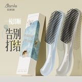 Allsmile Double-Tooth Massage Comb Snow Gray