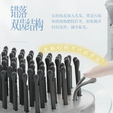 Allsmile Double-Tooth Massage Comb Snow Gray