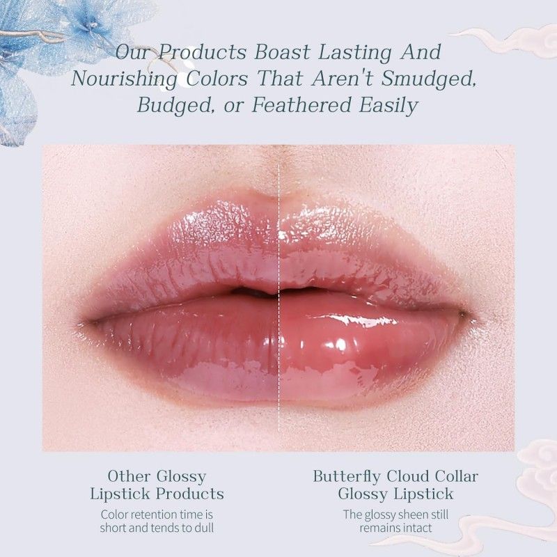 Flower Knows Butterfly Cloud Collar Collection Glossy Lipstick #C02 Agarwood