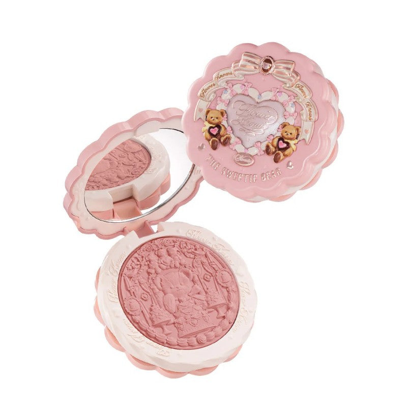 Flower Knows The Sweetie Bear Silk Satin Blush #03 Rose Chanson
