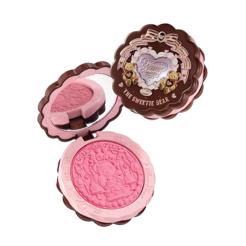 Flower Knows The Sweetie Bear Silk Satin Blush #04 Berry Parfait