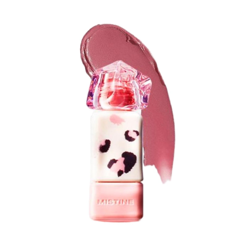 Mistine Thai Latte Juicy Lip Glaze Leopard Print #V02 Cold Rose Milk