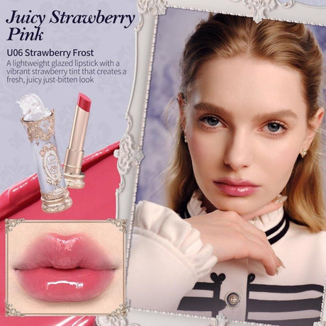 lower Knows Knight Unicorn Glazed Lipstick #U06 Strawberry Frost