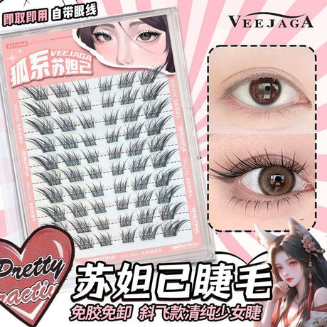 Veejaga Glue-Free False Eyelash Fox Style Sudaji