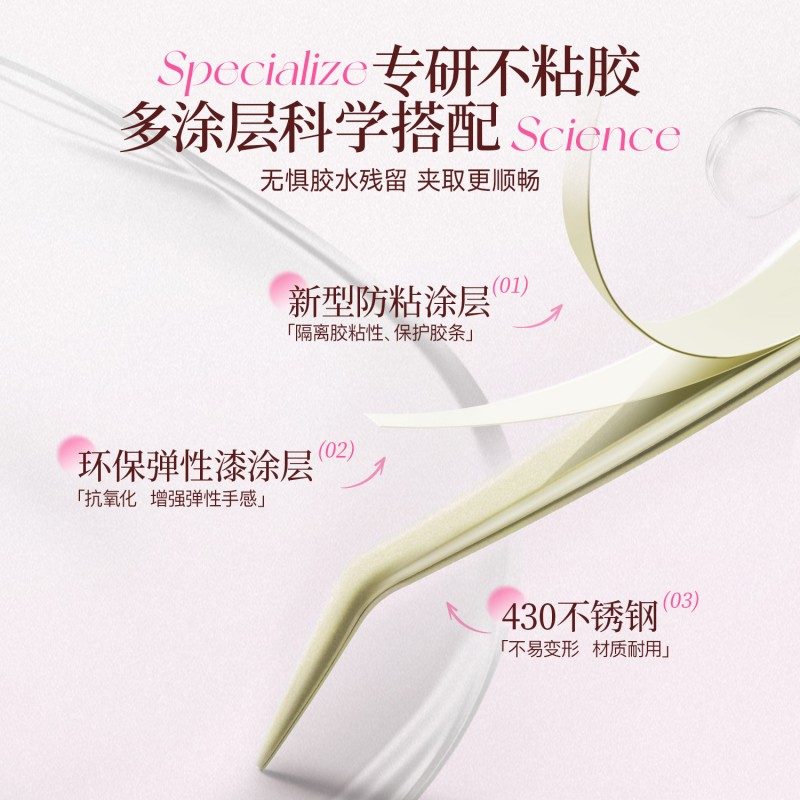 MR.Wish Nonstick False Eyelash Tweezers