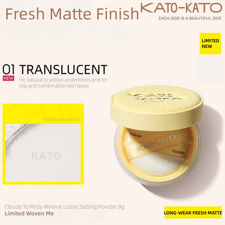 KATO-KATO Cloudy To Misty Mineral Loose Setting Powde #01 Transparent