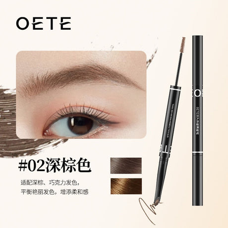 Oete Dual Eyebrow Mascara & Pencil #02 Dark Brown