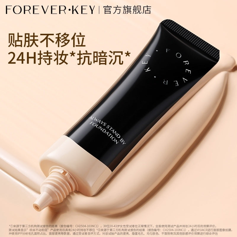 Forever-key-Foundation-30g-[纹丝不动粉底液-101瓷白色]