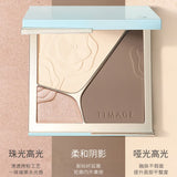 Timage 3-Color Highlight Contour Palette #A02 Moonlight Clean