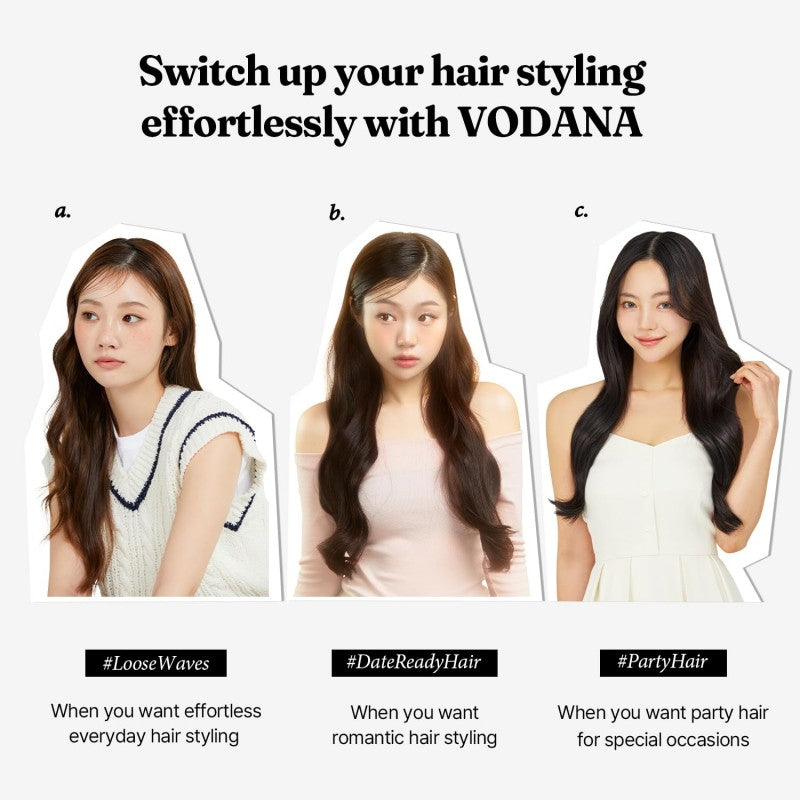 Vodana Glam Wave Curling Iron FV 40mm Violet