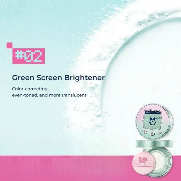 Little Ondine x Tamagotchi Soft Matte Long-Wear Loose Powder #02 Green Brightener 8.5g