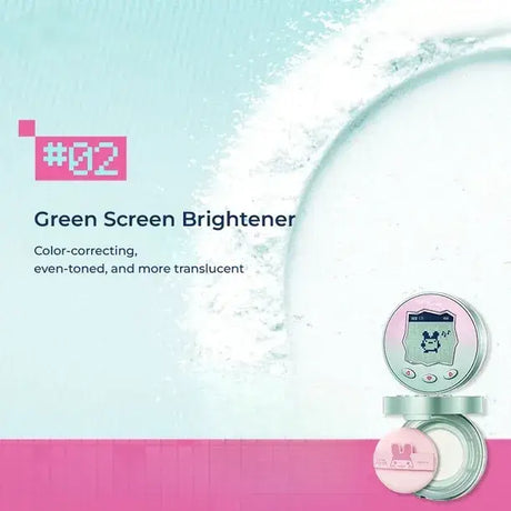 Little Ondine x Tamagotchi Soft Matte Long-Wear Loose Powder #02 Green Brightener 8.5g